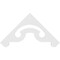 Ekena Millwork Pitch Northwest Architectural Grade PVC Gable Pediment, 60"W x 30"H x 1"P (12/12) GPP060X030X100NOR - alternate 4